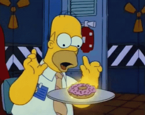 Homer Simpson The Simpsons Doughnut Donut GIF | Gfycat
