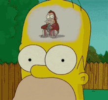Homer Monkey Brain GIFs | Tenor